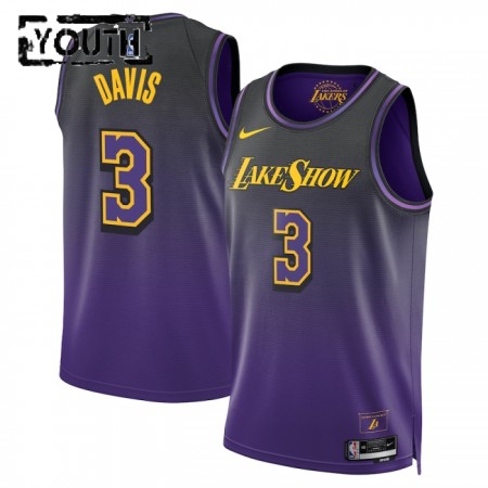 Dres Los Angeles Lakers Anthony Davis Nike 2024-25 City Edition Ljubičasta Swingman - Dječji